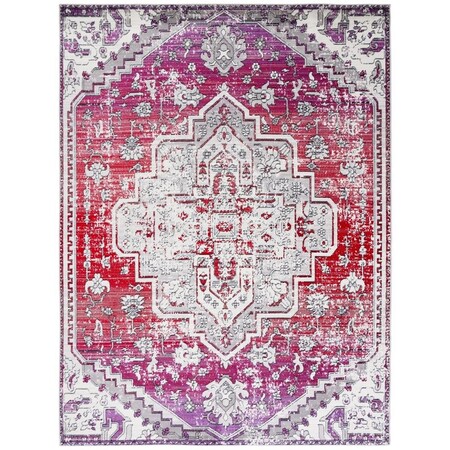 Safavieh 4 x 6 ft. Skyler Power Loomed Rectangle Area Rug Red & Ivory SKY101Q-4
